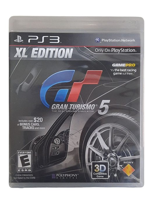XL EDITION GRAN TURISMO 5 - THE REAL DRIVING SIMULATOR - USADO - PS3