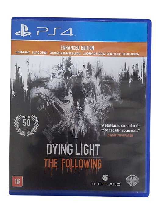 DYING LIGHT THE FOLLOWING - C/ MANUAL - USADO - PS4