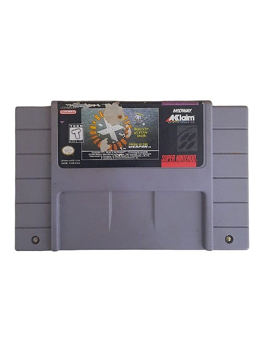 REVOLUTION X, MUSIC THE WEAPON - USADO - SUPER NINTENDO