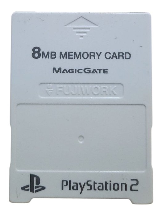 MEMORY CARD 8MB FUJIWORK - BRANCO - USADO - PLAYSTATION 2