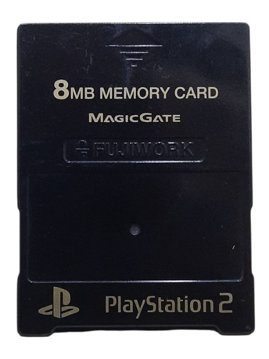 MEMORY CARD 8MB FUJIWORK - PRETO - USADO -  PLAYSTATION 2