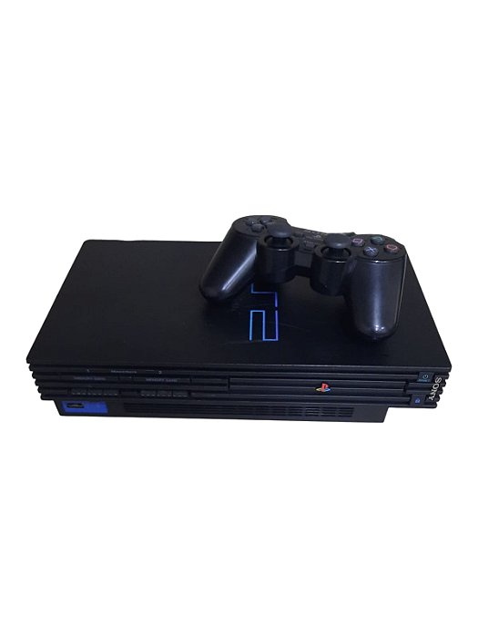 PLAYSTATION 2 FAT - BLOQUEADO AMERICANO/ DETALHES NA CARCAÇA - USADO