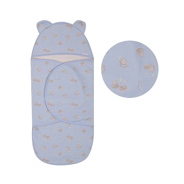 Saco de Dormir Bebê com Touca e Forro Térmico – Conforto