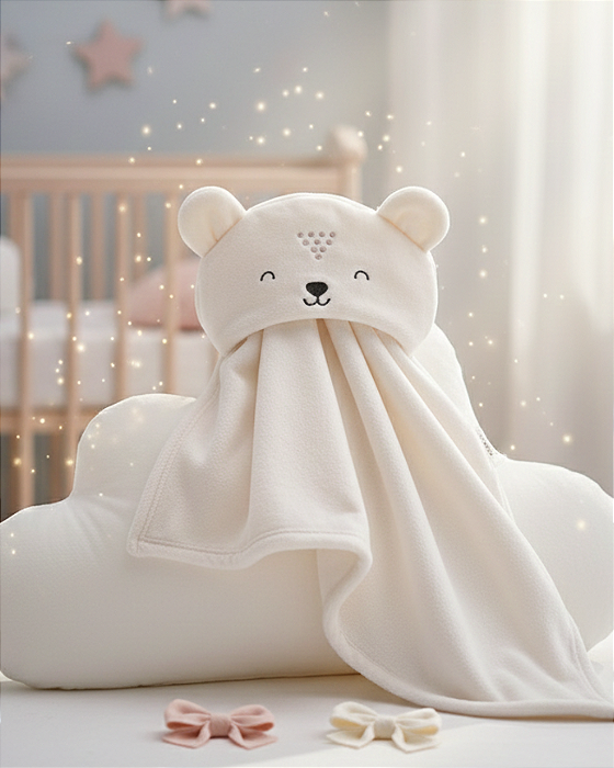 Cobertor Bebê Microfibra - Capuz Bordado Bichinho Papi 5310