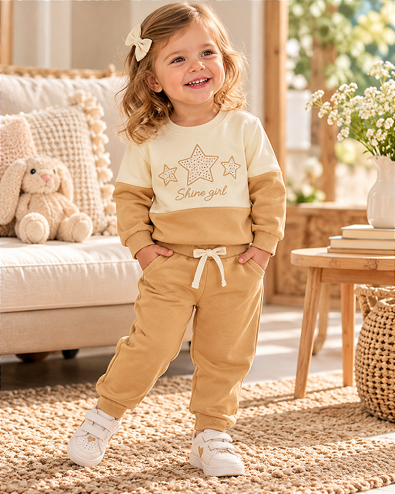 Conjunto Infantil Moletom Felpado Kaiani 11011