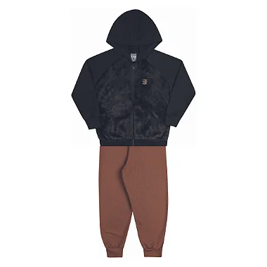 Conjunto Infantil Jaqueta Fleece Bordado e Calça  TJoy 11163