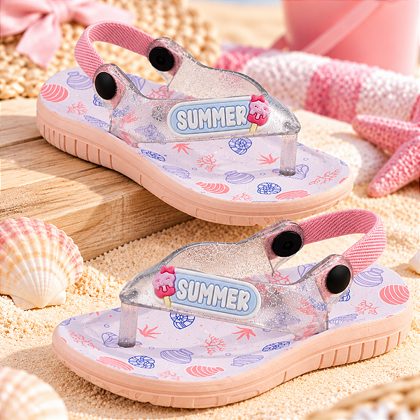 Chinelo de Dedo Bebê Feminino Keto Baby 21027