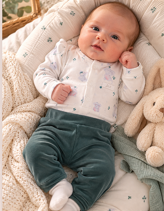 Conjunto Bebê Feminino Plush Letut 17342
