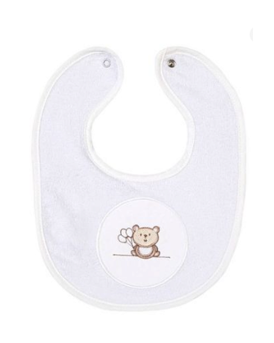 Babador Bordado Papi Plastificado  28x22cm 100% algodão 4929