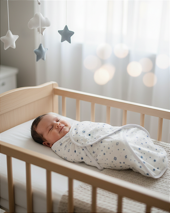 Cueiro Bebê Ajustável Swaddle 70x62cm Papi 3516