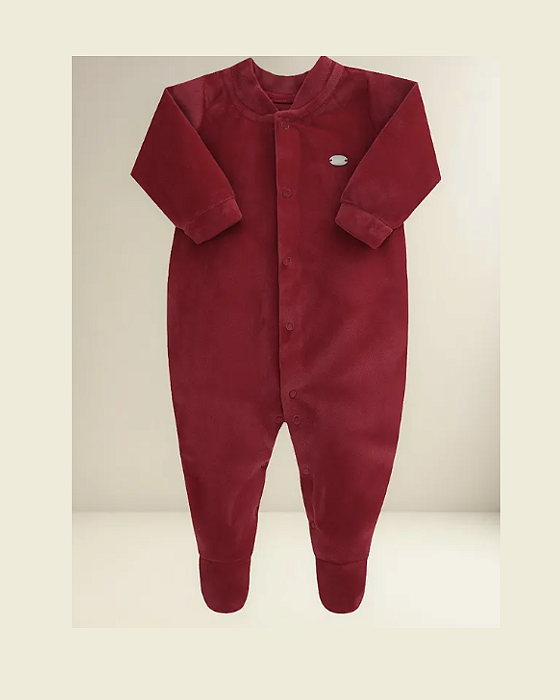 Macacão Bebê Longo Plush Linha Amamentação Letut 17287