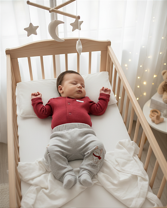 Conjunto Bebê Masculino Longo Body e Calça Letut 17356