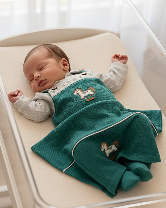 Saída Maternidade Bebê Masculino 2 Peças Paraíso 18592