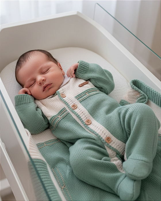 Saída Maternidade Bebê Masculino 3 Peças Paraíso 18594