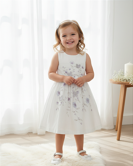 Vestido Bebê Feminino "Cerimônia" Luxo Paraíso 19016