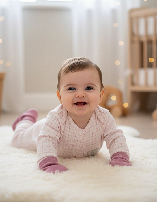 Kit Presente Bebê - Macacão, Luvas e Sapatinhos Letut 18305