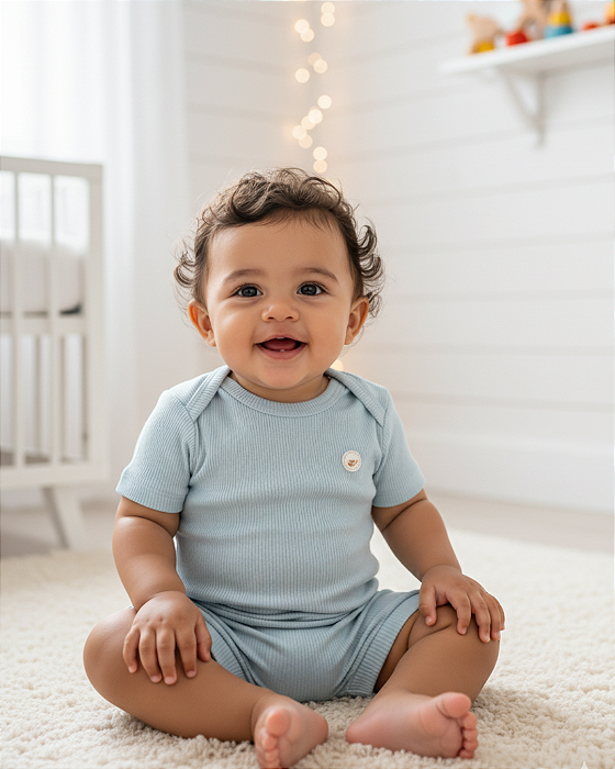 Conjunto Bebê Curto Body Short Linha Amamentação Letut 18240