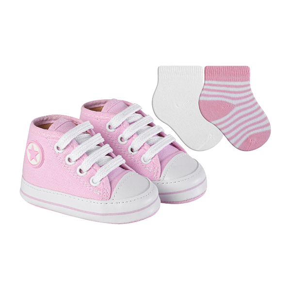 Kit Meia Bebê e Sapatinho Primeiros Passos Winston 144 147