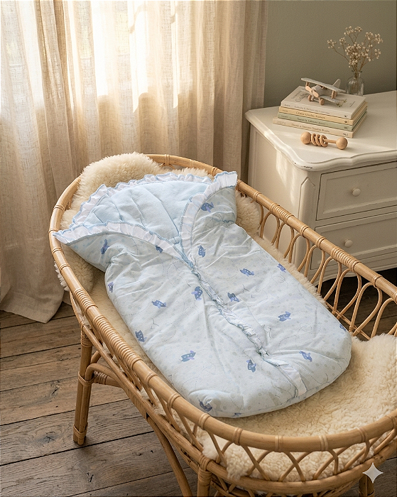 Porta Bebê em Algodão com Enchimento Térmico Papi 2890