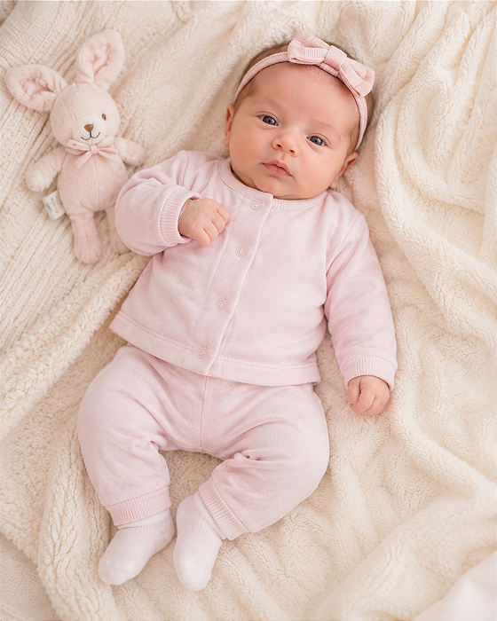 Conjunto Bebê Longo Plush Passarinhos Letut 300216