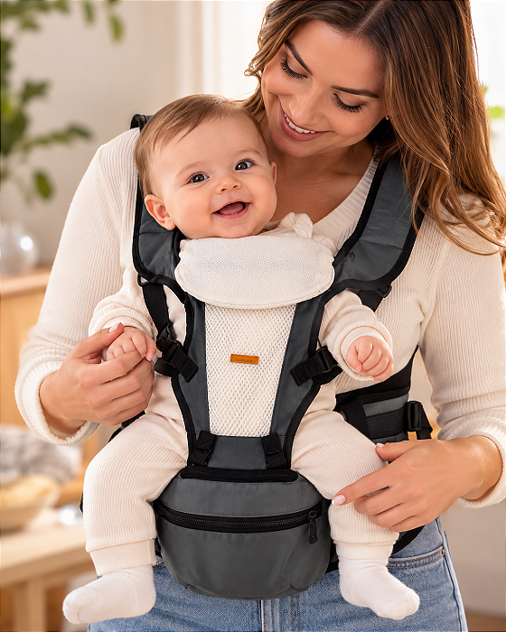 Canguru Ergonômico Bebê com Assento Pimpolho 301482