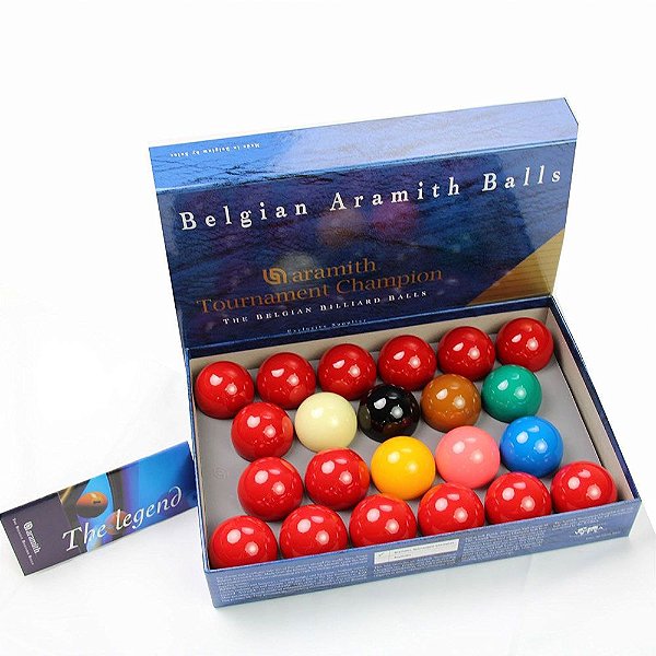 BOLA ARAMITH TOURNAMENT SNOOKER 52,5 MM (22 BOLAS) - Taco Set