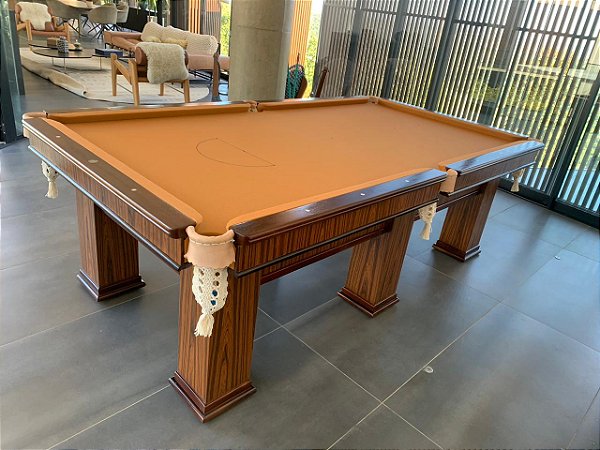 MESA DE SINUCA OFICIAL CLÁSSICA EM ROSEWOOD