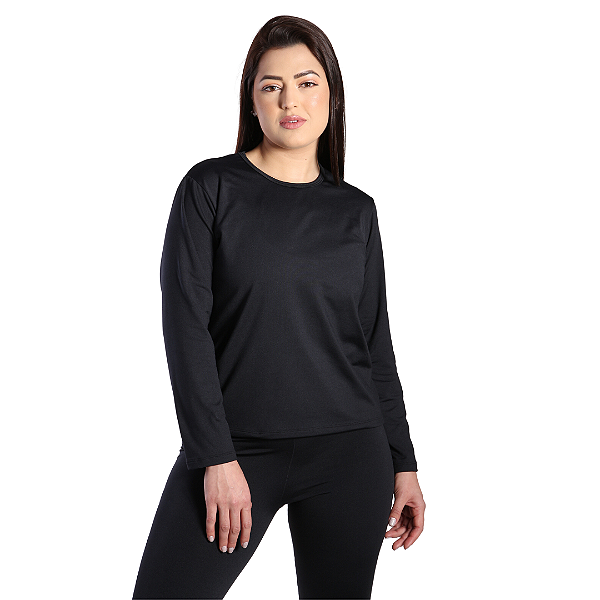 Blusa Segunda Pele Básica Flanelada Feminina