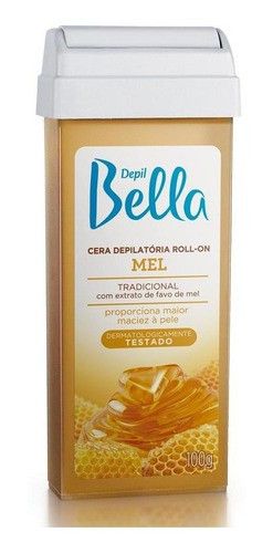 Kit 6 Refil Cera Depilatoria Roll-on Depilbella Mel Deo 100g