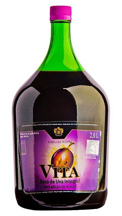 Suco De Uva Vita Tinto Integral 2l