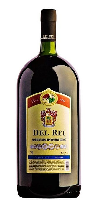 Vinho Del Rei Tinto Suave Bordo 2 L