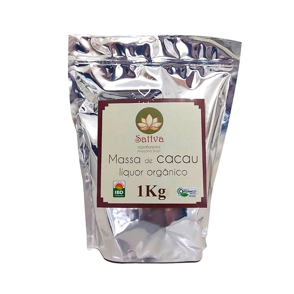 Massa Cacau Cerimonial Sattva 1Kg Selo orgânico