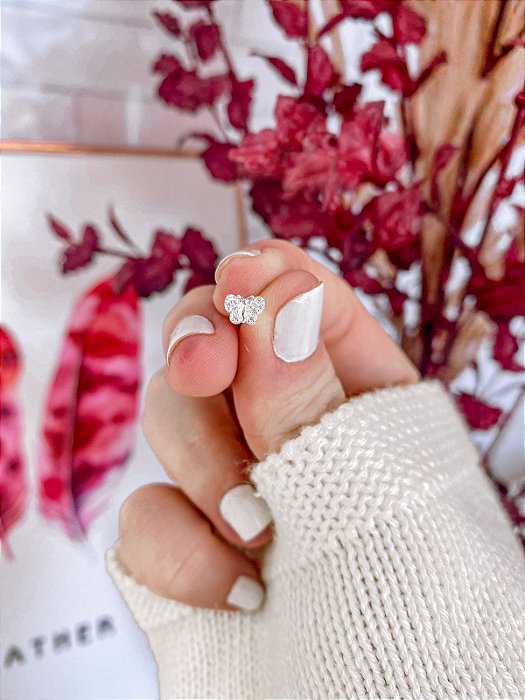 Piercing Borboleta Cravejada