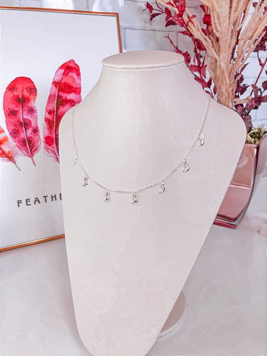 Colar Choker Lua 40cm