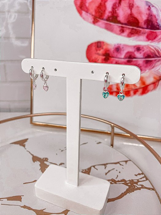 Brinco Argola de Coração (Click)