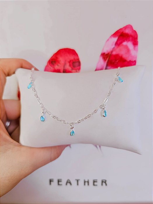 Pulseira Gota Azul