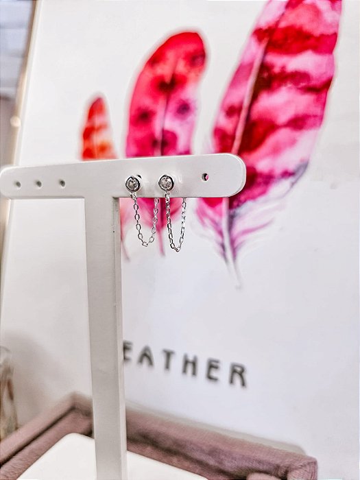 Brinco Ponto de Luz com corrente