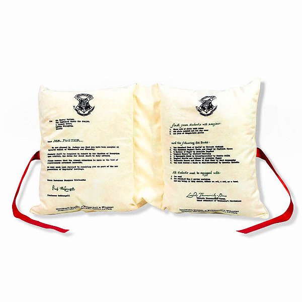 Almofada 3D Carta de Hogwarts - Harry Potter