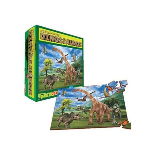 Quebra-Cabeça Gigante Dinossauros 48 Peças Brinquedo Educativo de