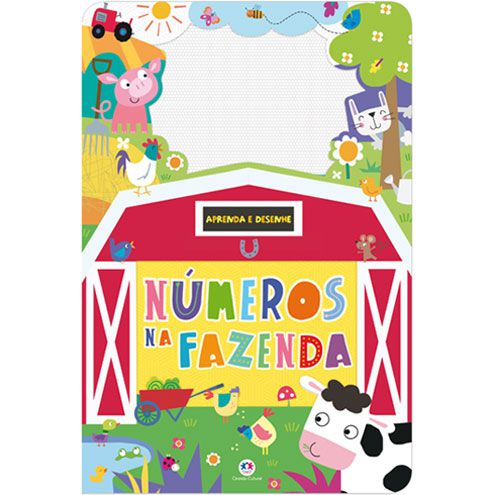 Livro com Lousa Mágica Colorida Números na Fazenda