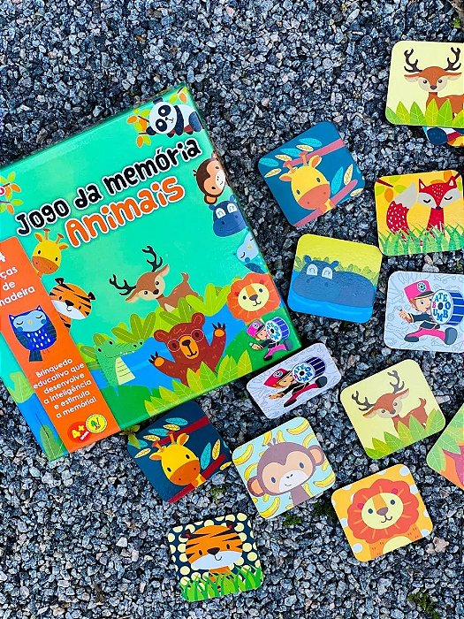 JOGO DA MEMORIA ANIMAIS 24 PCS