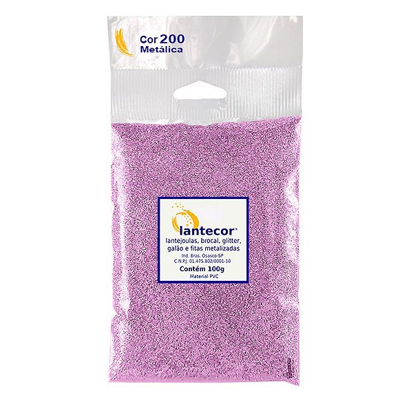 Glitter Pvc Metalizado 100g Rosa