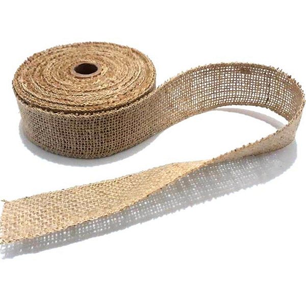 Fita De Juta Cor Natural 5cm Largura x 9,5m