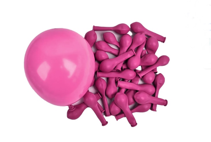 Balão Redondo Liso N°9 C/50 Unidades - Pink