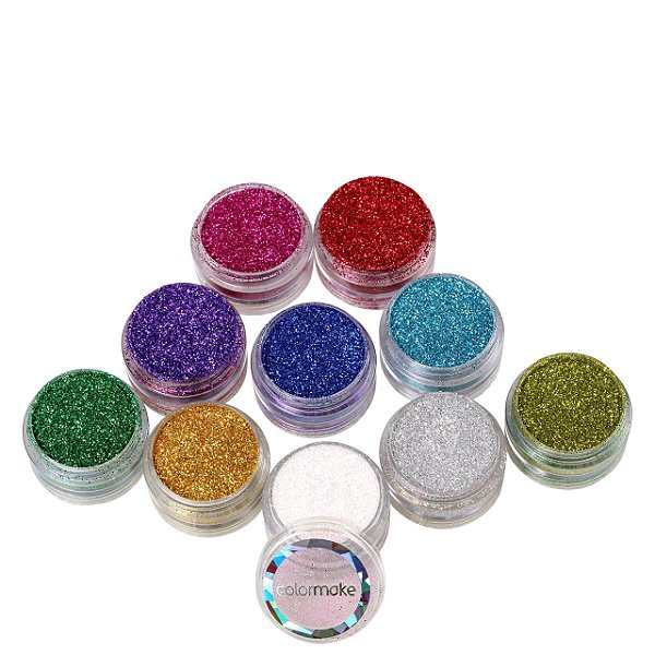 Tinta Facial Cremosa Com Glitter 10 Cores 40g ColorMake