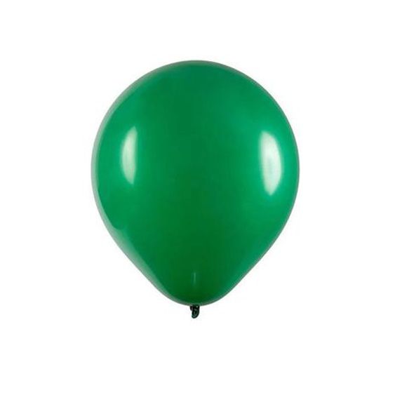 Balão Redondo Liso N°9  C/50 Unidades - Verde Bandeira