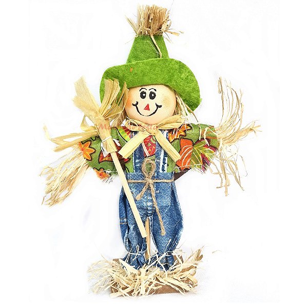 MINI ESPANTALHO DECORATIVO PARA DE FESTA JUNINA - 1 UNIDADE