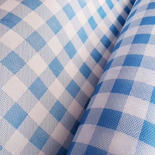 Tnt Estampado Xadrez Azul - Decoração - 1 Metro