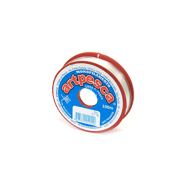 Linha Artpesca 0,30mm Branca Pacote com 1 unidade de 100m