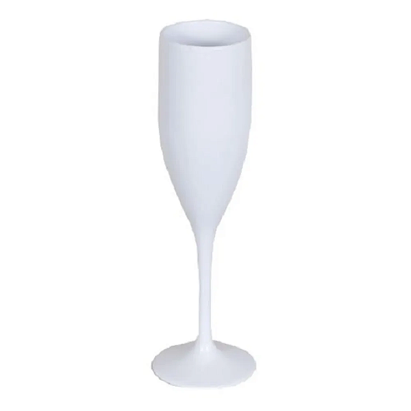Taças De Champanhe Para Festas / Branco 180ml C/4 Unidades